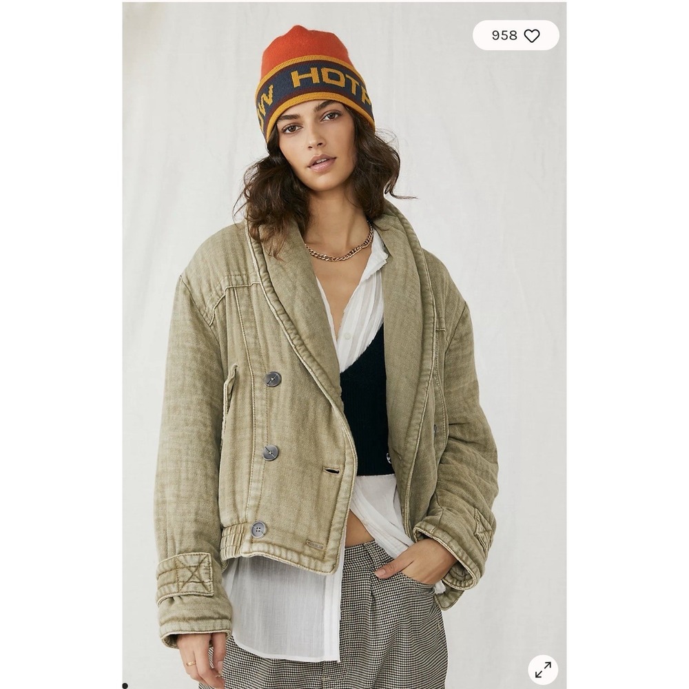 FREE PEOPLE Georgie‎ Size XS Womens Green Jacket Padded Heavy